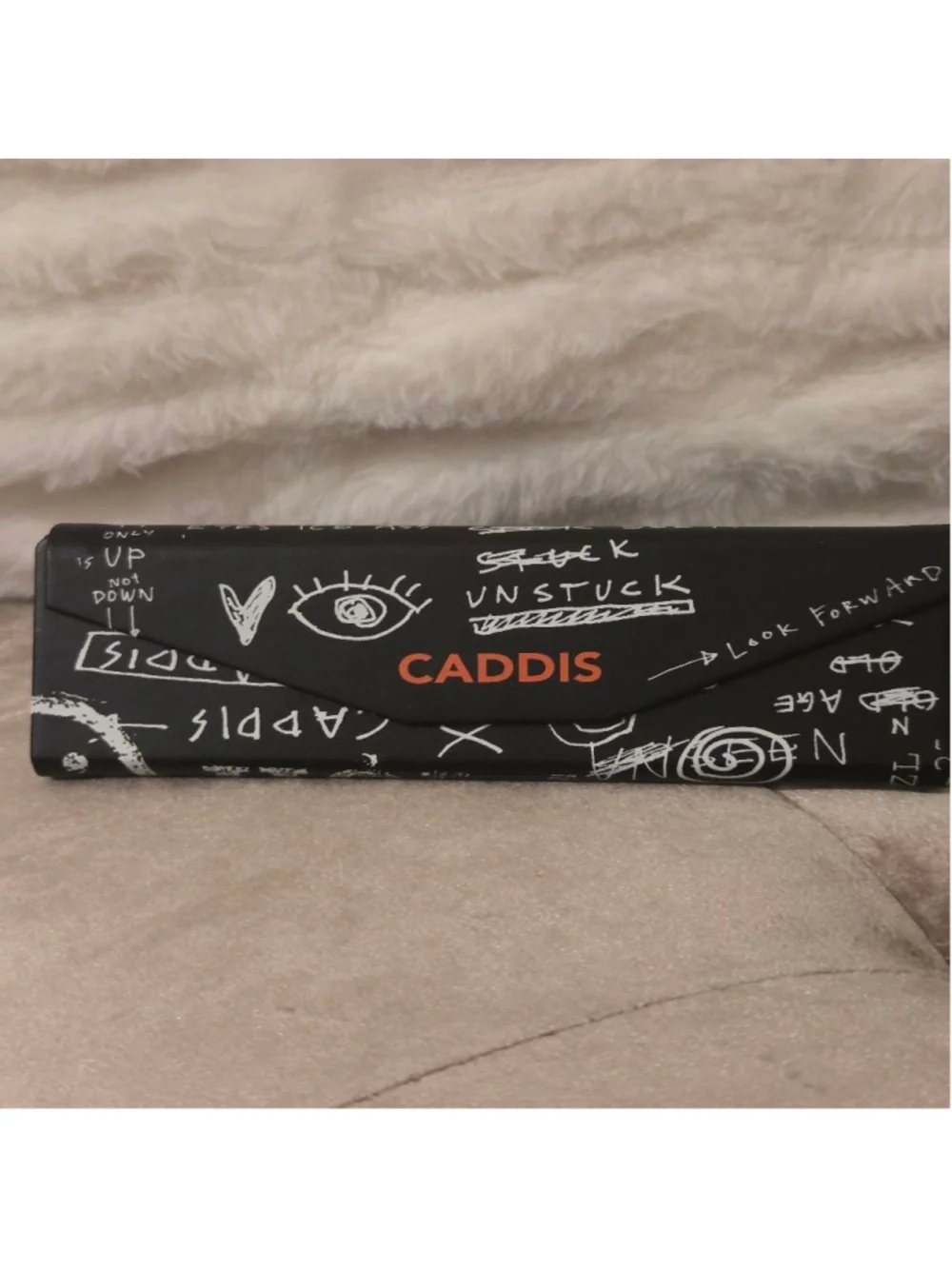 Women's Caddis Black reflective Square Sunglasses with Case